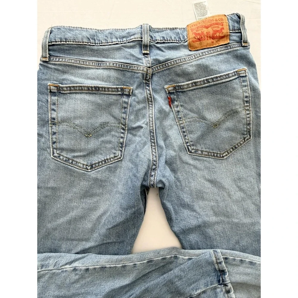 Levi's 512 Jeans Mens 31x32 Blue Light Wash Slim Tapered Denim Pants Casual